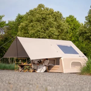 Auto Inflatable Tent with Sunshade, 2025 New 2 in 1 Pop Up Tent for Overnight Camping