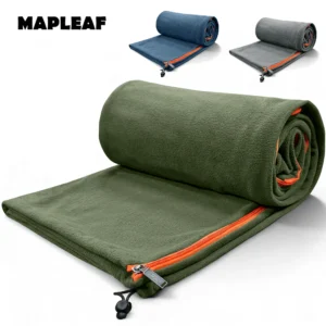 MAPLEAF Fleece Sleeping Bag Liner Lightweight Winter Sleeping Sack Sleeping Bag Sheet Travel Camping Sheet Camping Blanket Liner