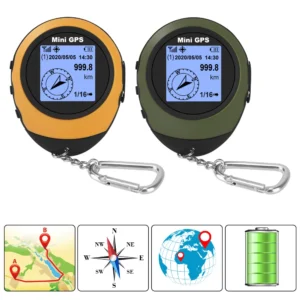 High-Precision Satellite Mini Handheld GPS Coordinates Compass Altitude Locator Navigator Outdoor Sports Travel Hiking Tracking