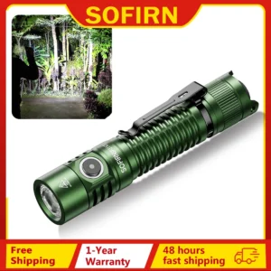 Sofirn SP31 V3.0 Powerful Tactical Flashlight SST40/519A 2000lm 18650 LED Torch USB C Rechargeable Light Lamp with Dual Switch