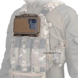 MOLLE  Tactical Phone Case 2th Gen Universal Phone Holder Pouch for Map Navigation Airsoft Hunting Vest Plate Carrier Accessory