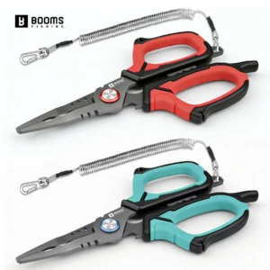 Booms Fishing H07 16cm Multifunction Stainless Steel Fishing Pliers Fishing Split Ring Pliers Hook Remover Seawater Fishing Tool