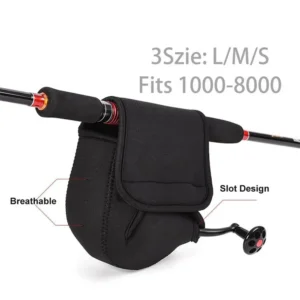 S/M/L Spinning Fishing Reel Cover Neoprene Reel Protective Case Waterproof Reel Bag Storage