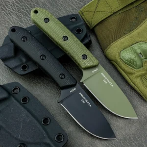 ESEE PACAYA Jungle Adventure Straight Knife High Hardness D2 Steel Fixed Blade Utility Knife Micarta Handle Compact Camping Gear Hiking Backpacking Picnic Fishing Climbing EDC Portable Cutting Tool