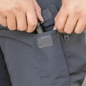 Mens Cargo Pants Quick-Dry Multi-Pocket Polyester Regular Fit Outdoor Hiking Camping