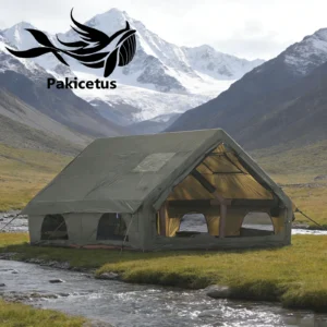 Pakicetus Quick Setup Inflatable Camping Tent, Waterproof Family Tent for 4-8 Persons, Portable Air Tent with Carry Bag