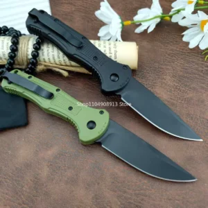 9070BK Claymore BM Folding Knife Multi-purpose Outdoor Pocket Jungle Hiking Exploration EDC Knives with Clip Nylon Fiber Handle