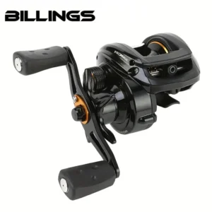 BILLINGS Baitcasting Reel 8KG Max Drag 7.2:1 High Speed Gear Ratio 7+1BB Ultra Smooth Professional Bait Caster Fishing Reels for Freshwater Saltwater