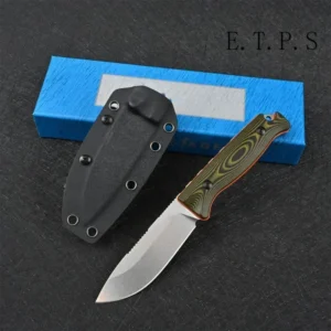 BM 15002 Portable Fixed Knife S90V Blade G10 Handle Outdoor Knife Camping Durable Portable EDC Multitool EDC Knife